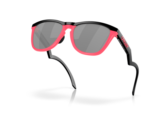 P&auml;ikeseprillid OAKLEY Frogskins Hybrid Matte Black/Neon Pink Prizm Black