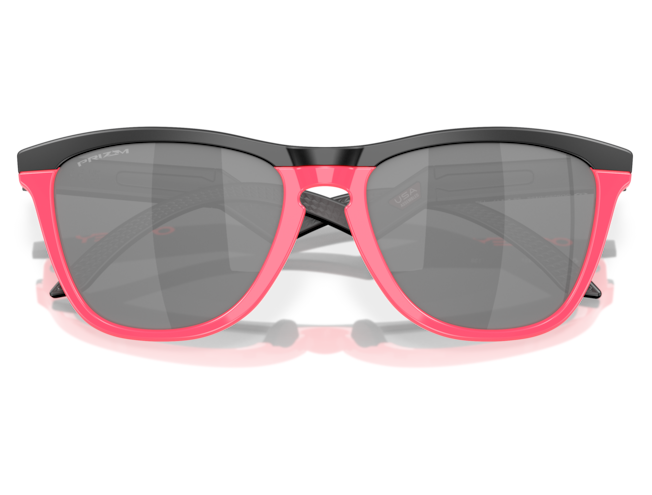P&auml;ikeseprillid OAKLEY Frogskins Hybrid Matte Black/Neon Pink Prizm Black
