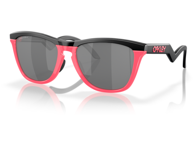 P&auml;ikeseprillid OAKLEY Frogskins Hybrid Matte Black/Neon Pink Prizm Black