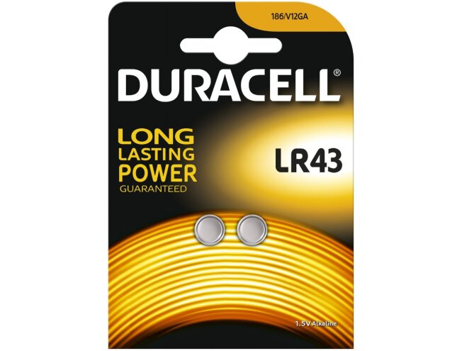 Duracell LR43 2-pakk