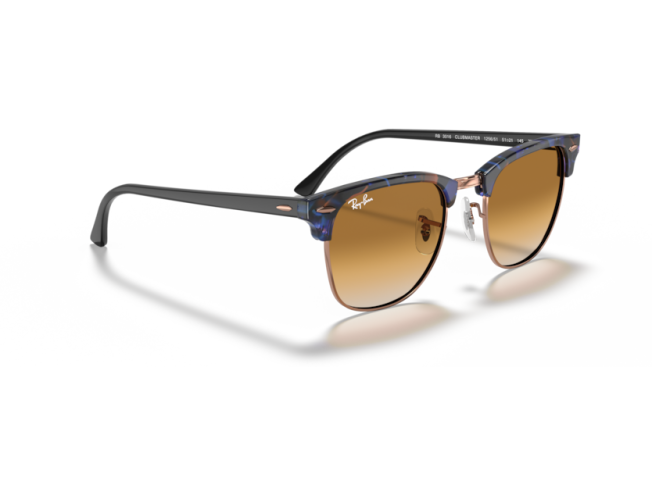 P&auml;ikeseprillid Ray-Ban Clubmaster Brown & Blue Light Brown Gradient L