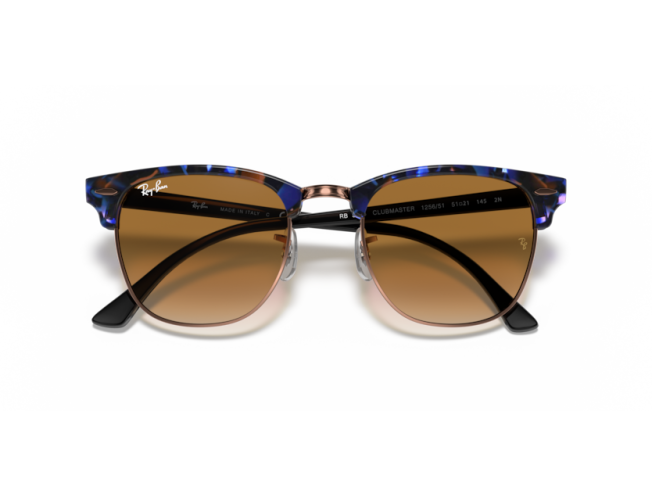P&auml;ikeseprillid Ray-Ban Clubmaster Brown & Blue Light Brown Gradient M