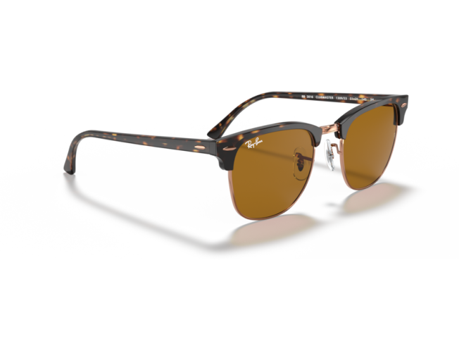 P&auml;ikeseprillid Ray-Ban Clubmaster Havana B-15 Brown L