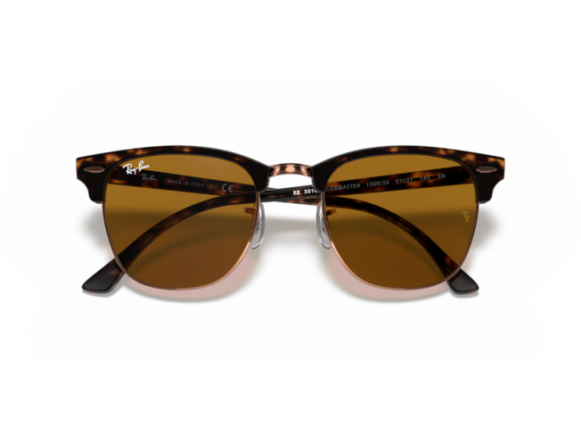 P&auml;ikeseprillid Ray-Ban Clubmaster Havana B-15 Brown M