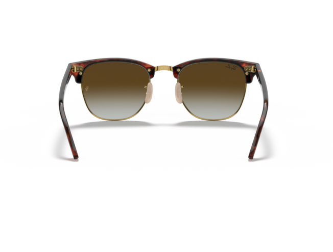 P&auml;ikeseprillid Ray-Ban Clubmaster Red Havana Green Gradient Flash M