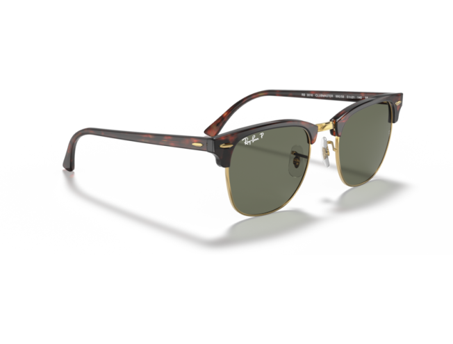 P&auml;ikeseprillid Ray-Ban Clubmaster Tortoise on Gold G-15 Green M