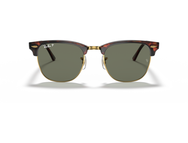 P&auml;ikeseprillid Ray-Ban Clubmaster Tortoise on Gold G-15 Green L