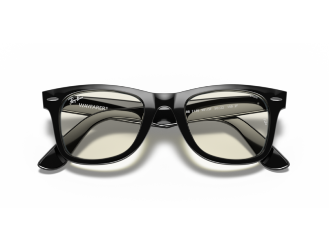 P&auml;ikeseprillid Ray-Ban Wayfarer Black Clear Grey Photochromic XXL