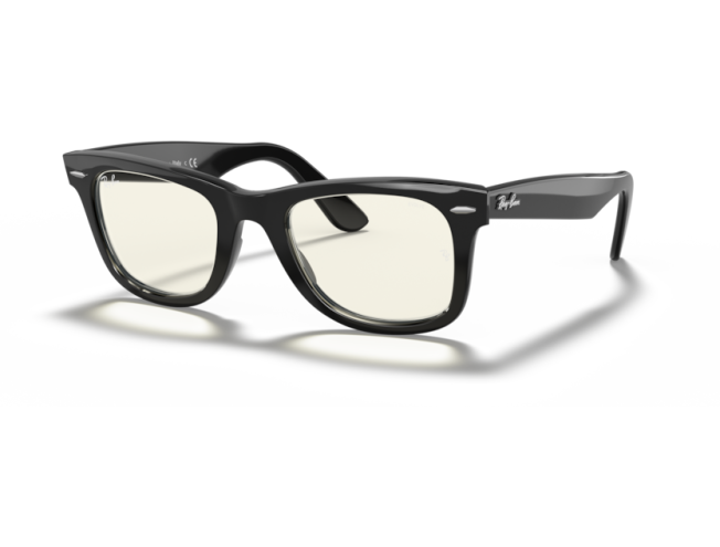 P&auml;ikeseprillid Ray-Ban Wayfarer Black Clear Grey Photochromic XXL