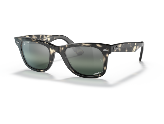 P&auml;ikeseprillid Ray-Ban Wayfarer Grey Havana Silver/Blue L