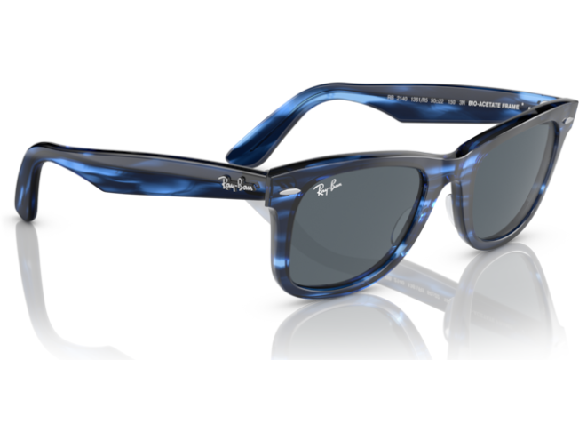 P&auml;ikeseprillid Ray-Ban Wayfarer Striped Blue Blue L