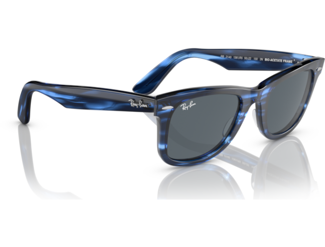 P&auml;ikeseprillid Ray-Ban Wayfarer Striped Blue Blue L