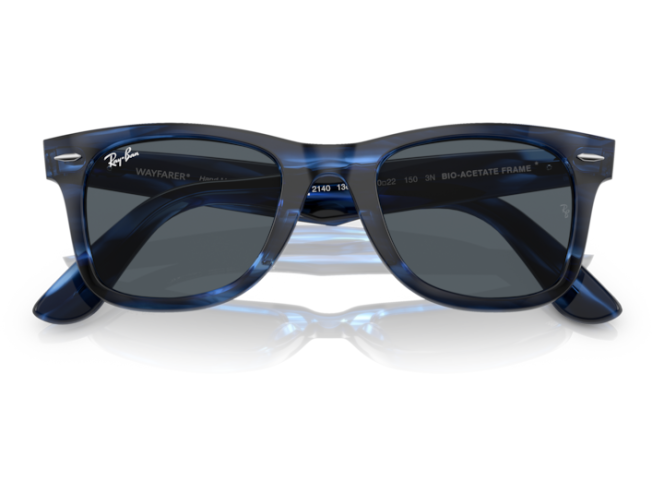 P&auml;ikeseprillid Ray-Ban Wayfarer Striped Blue Blue L