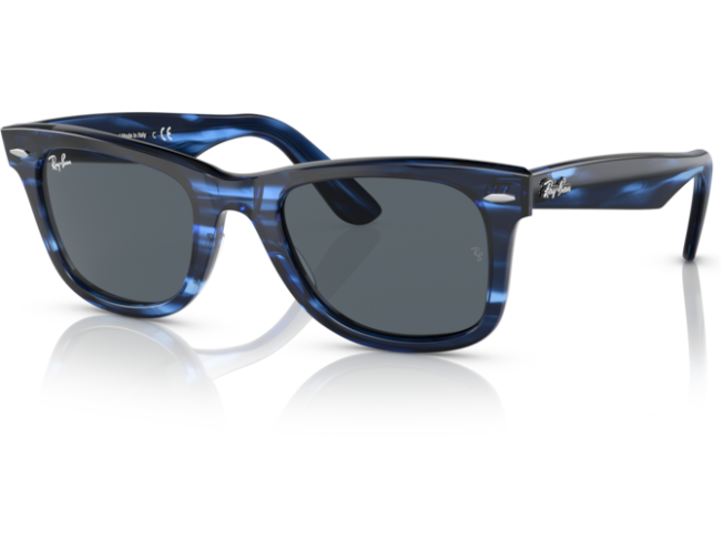 P&auml;ikeseprillid Ray-Ban Wayfarer Striped Blue Blue L