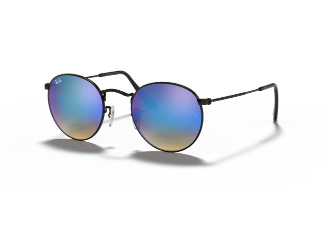 Päikeseprillid Ray-Ban Round Metal Black Blue L