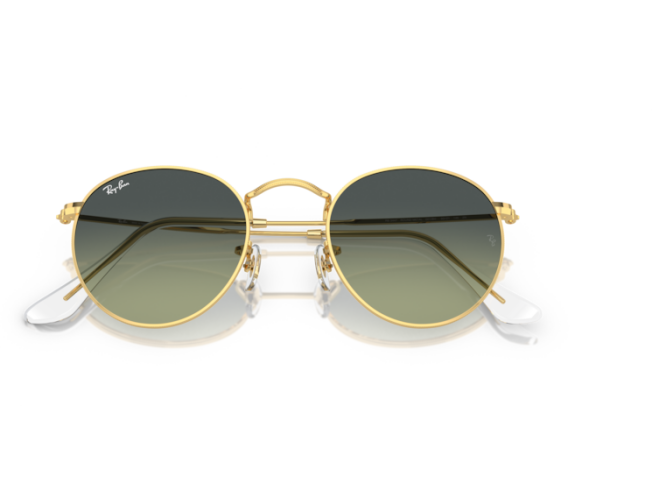 Päikeseprillid Ray-Ban Round Metal Gold Green Vintage S