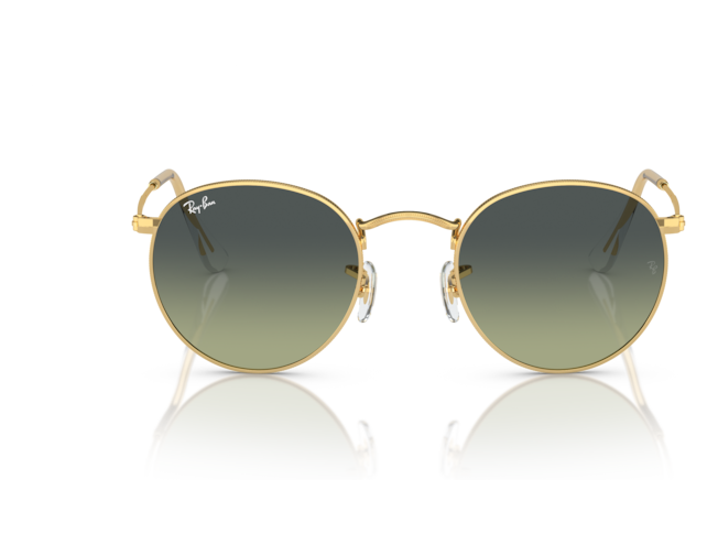 Päikeseprillid Ray-Ban Round Metal Gold Green Vintage S