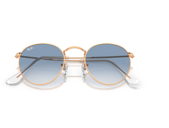 P&auml;ikeseprillid Ray-Ban Round Metal Rose Gold Clear & Blue XS