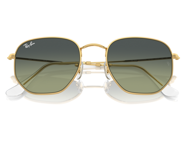 P&auml;ikeseprillid Ray-Ban Hexagonal Gold Green Vintage M