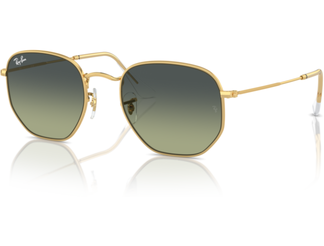 P&auml;ikeseprillid Ray-Ban Hexagonal Gold Green Vintage M