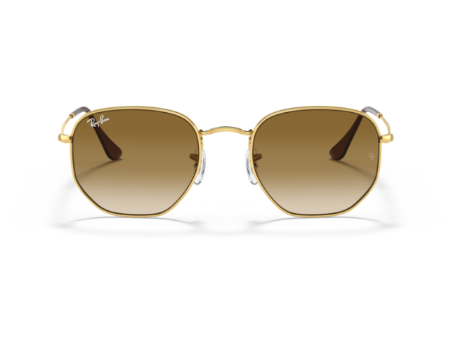 P&auml;ikeseprillid Ray-Ban Hexagonal Gold Light Brown Gradient XL