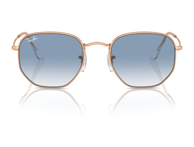 P&auml;ikeseprillid Ray-Ban Hexagonal Rose Gold Clear & Blue M