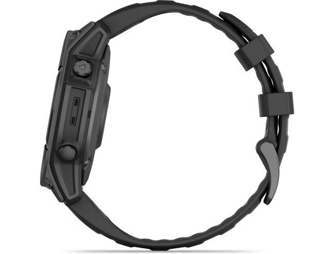 Spordikell Garmin fenix E 47mm AMOLED Slate Gray Steel Black Band
