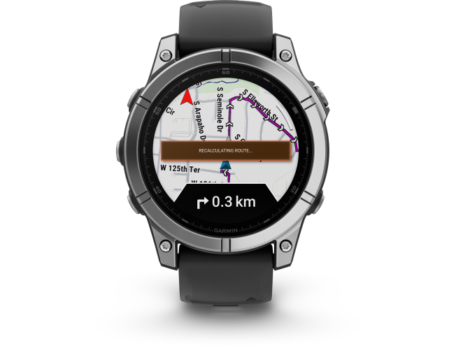 Spordikell Garmin fenix E 47mm AMOLED Stainless Steel Black Band