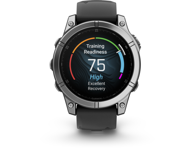 Spordikell Garmin fenix E 47mm AMOLED Stainless Steel Black Band