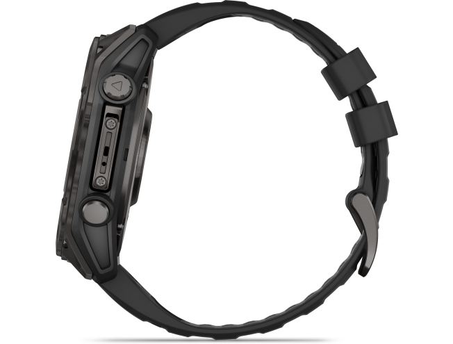 Spordikell Garmin fenix 8 51mm AMOLED,Saph,CrbnGryTi/Blk,Blk/PebbleGryBnd,EMEA AMOLED Sapphire Carbon Gray DLC Ti with Black band