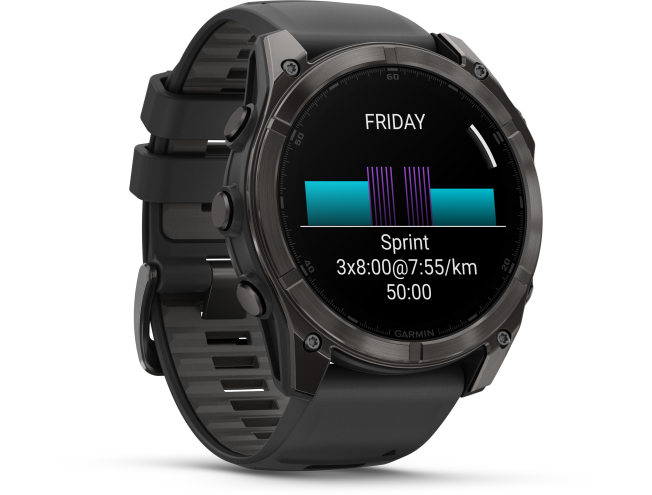 Spordikell Garmin fenix 8 51mm AMOLED,Saph,CrbnGryTi/Blk,Blk/PebbleGryBnd,EMEA AMOLED Sapphire Carbon Gray DLC Ti with Black band