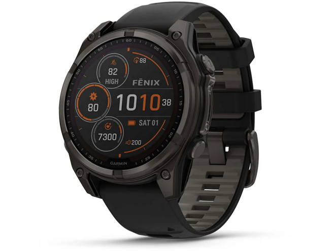 Spordikell Garmin fenix 8 47mm Solar Sapphire Carbon Gray DLC Ti with Black Titanium band
