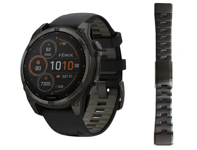 Spordikell Garmin fenix 8 51mm Solar Sapphire Carbon Gray DLC Ti with Black Titanium band