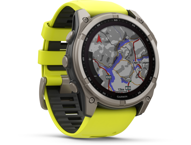 Spordikell Garmin fenix 8 51mm Sapphire Solar Titanium with Yellow Band Solar Sapphire Titanium with Yellow Band