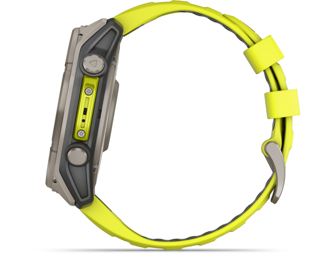 Spordikell Garmin fenix 8 51mm Sapphire Solar Titanium with Yellow Band Solar Sapphire Titanium with Yellow Band