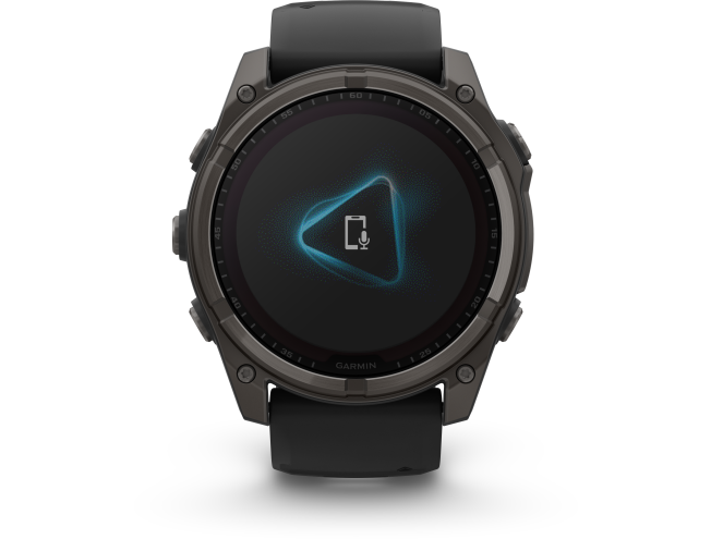 Spordikell fenix 8 51mm Solar Solar Sapphire Carbon Gray DLC Ti with Black band
