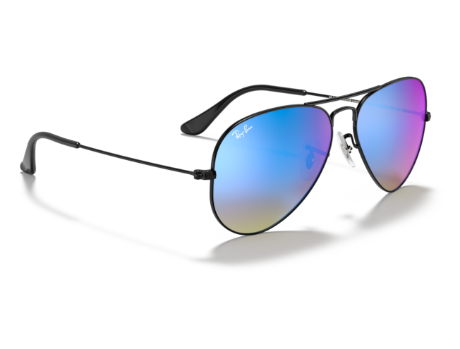 P&auml;ikeseprillid Ray-Ban Aviator Large Metal Black Blue Flash M