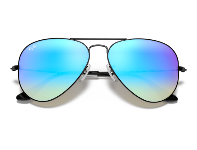 P&auml;ikeseprillid Ray-Ban Aviator Large Metal Black Blue Flash XXL
