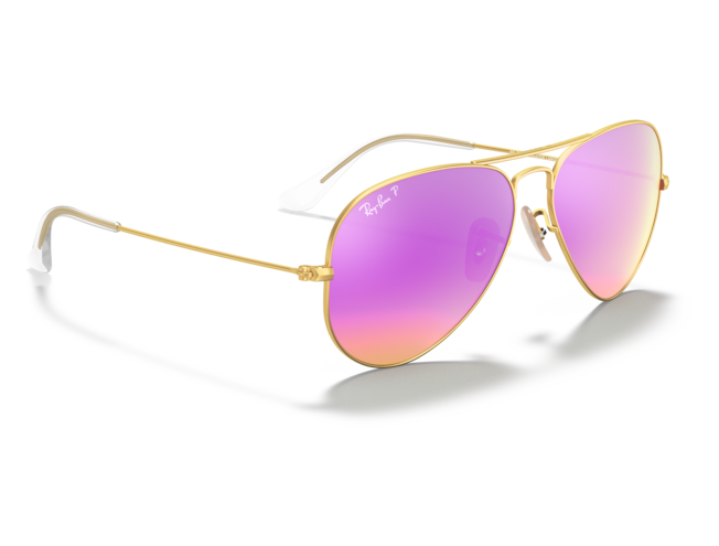 P&auml;ikeseprillid Ray-Ban Aviator Large Metal Gold Cyclamen Flash XL