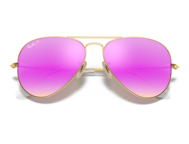 P&auml;ikeseprillid Ray-Ban Aviator Large Metal Gold Cyclamen Flash XL
