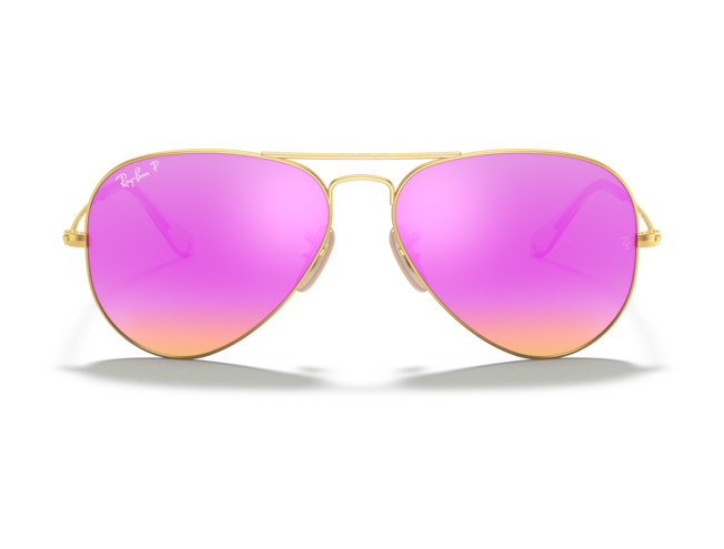 P&auml;ikeseprillid Ray-Ban Aviator Large Metal Gold Cyclamen Flash XL