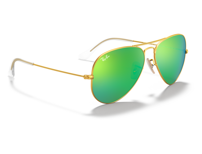 P&auml;ikeseprillid Ray-Ban Aviator Large Metal Gold Green Flash XL