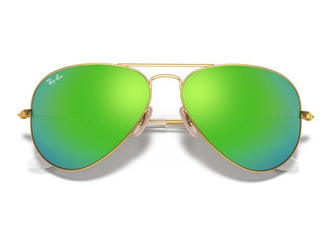 P&auml;ikeseprillid Ray-Ban Aviator Large Metal Gold Green Flash XL
