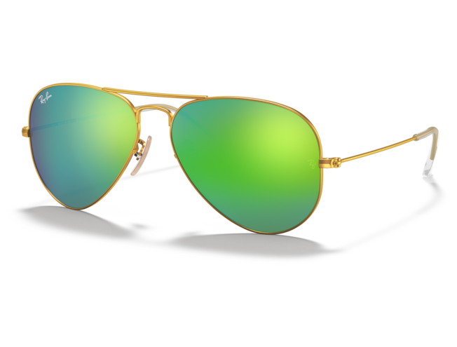 P&auml;ikeseprillid Ray-Ban Aviator Large Metal Gold Green Flash XL