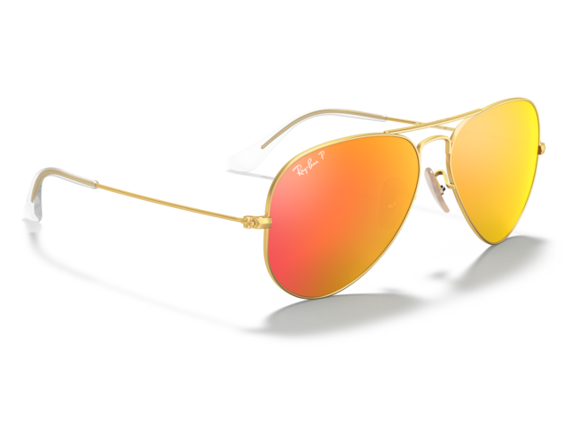 P&auml;ikeseprillid Ray-Ban Aviator Large Metal Gold Orange Flash XL