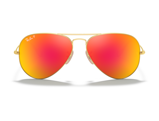 P&auml;ikeseprillid Ray-Ban Aviator Large Metal Gold Orange Flash XL