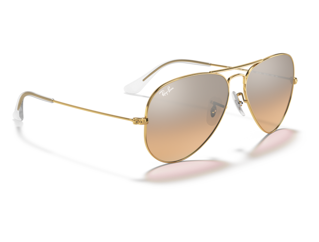 P&auml;ikeseprillid Ray-Ban Aviator Large Metal Gold Silver/Pink M