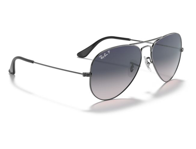 P&auml;ikeseprillid Ray-Ban Aviator Large Metal Gunmetal Blue/Grey XXL
