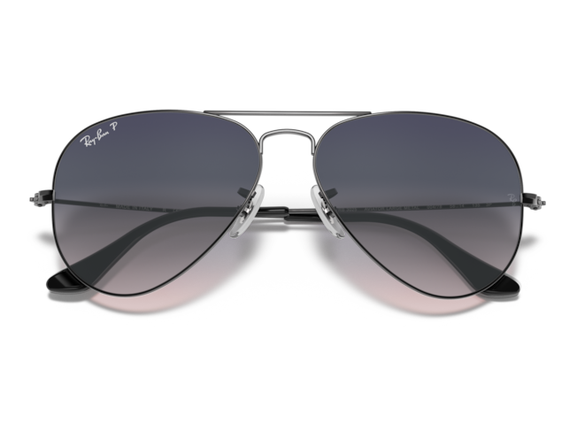 P&auml;ikeseprillid Ray-Ban Aviator Large Metal Gunmetal Blue/Grey XXL
