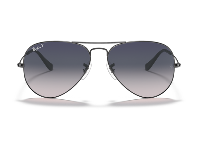 P&auml;ikeseprillid Ray-Ban Aviator Large Metal Gunmetal Blue/Grey M
